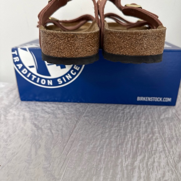 Birkenstock Franca rivets rose Pink gold sandals size 42 11 regular width - Picture 7 of 8